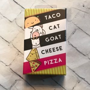 Taco cat goat cheese pizza social card game for family fun sealed